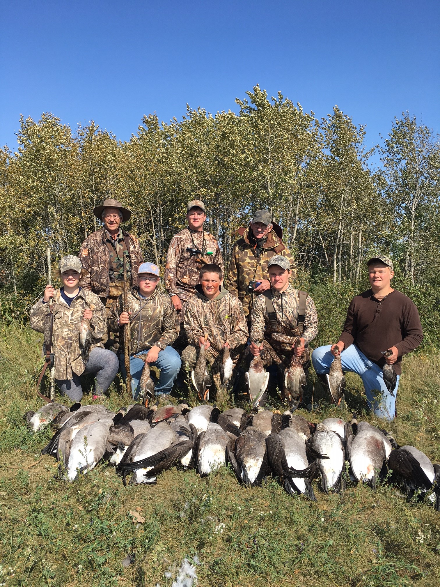 Youth Waterfowl Hunt      9-9-17, Guide & a couple Grandfathers to help